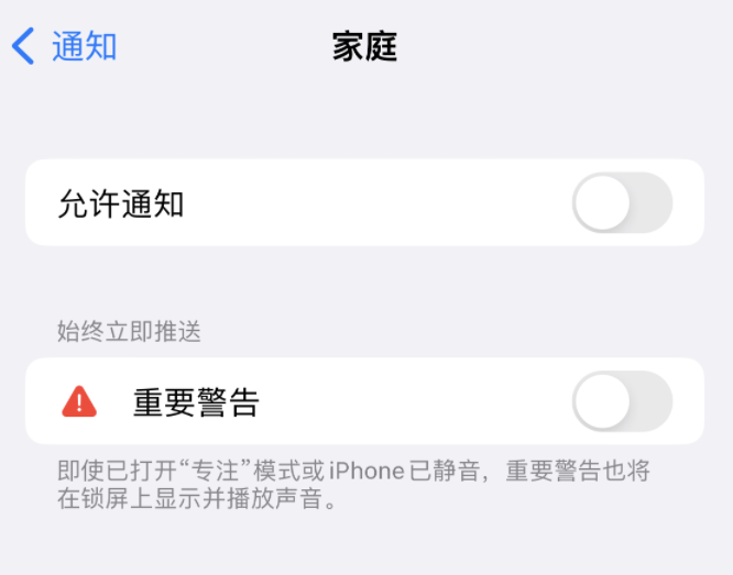 镜铁区苹果14维修分享iPhone14系列机型弹出“家庭”警告后卡死如何解决 