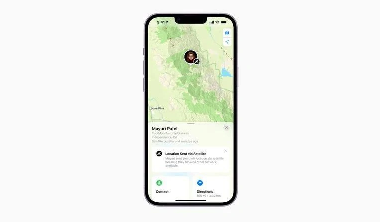 镜铁区苹果14维修分享iPhone14系列中 FindMy功能通过卫星分享位置方法教程 